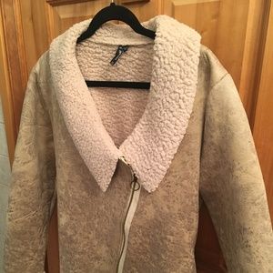 Smash! Brand Faux Shearling Bomber Jacket